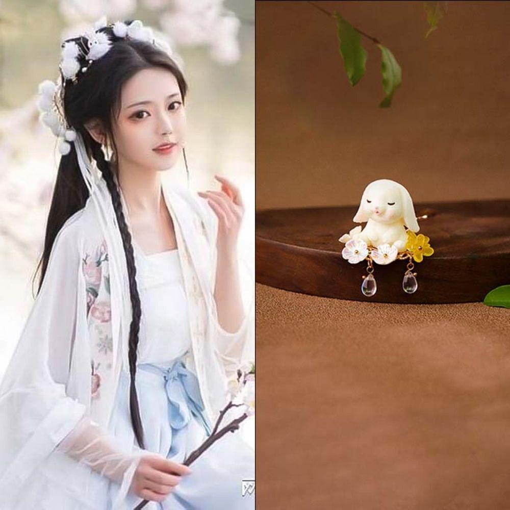 Flower Chinese Style Hair Stick Butterfly Hanfu Hairpin Cute   Cheongsam Accessories