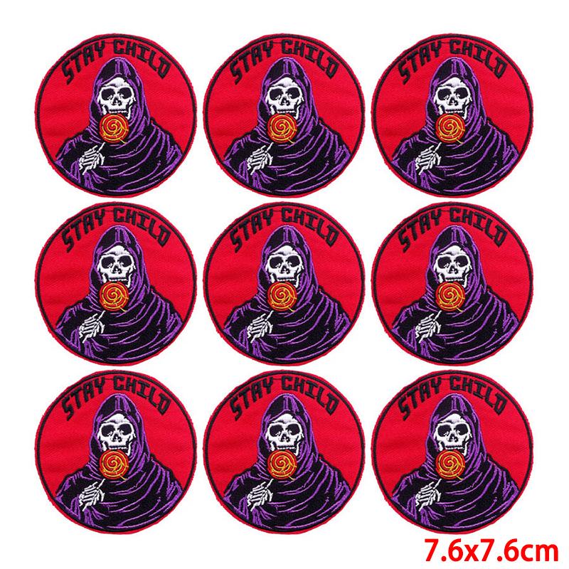 10 Pcs/lot Wholesale Embroidery Patch Iron On Patches For Clothing Patches On Clothes Jackets Decor Applique Sew Supplies