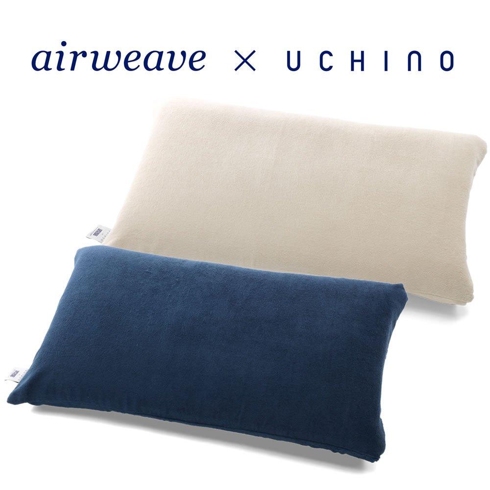 Наволочка Airweave, Мягкая на ощупь, Темно-синяя, K-P0151-NV-1, Махровая ткань, Впитывающая, Быстросохнущая