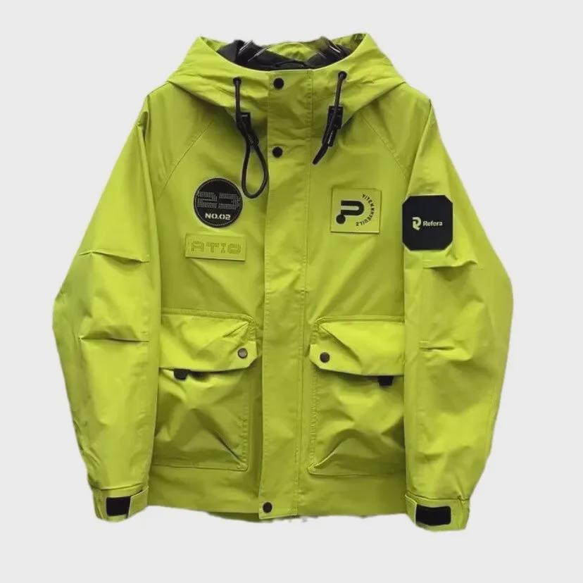 Мужская рабочая куртка с капюшоном осень/зима 2025 г.: Модный, универсальный, высококачественный повседневный бренд.