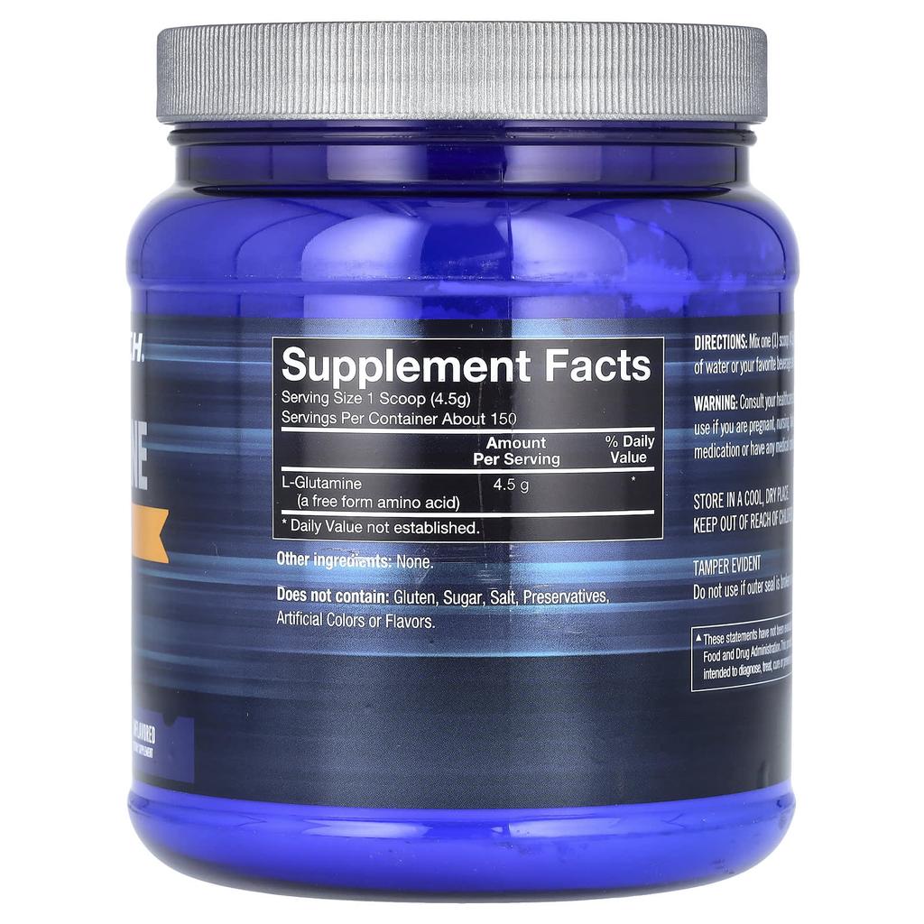 Glutamine, Unflavored, 675g(23.82oz)