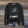 Women's Fashion Casual Long Sleeve Loose Printed Sweatshirt