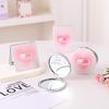 Chic Heart-Shaped Portable Folding Handheld Double-Sided Mirror