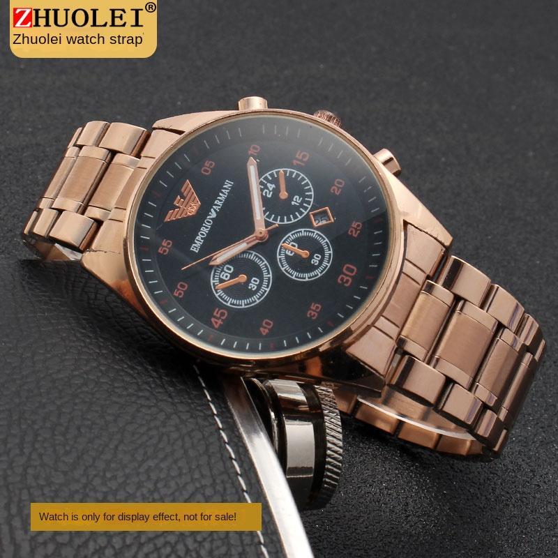 Нержавеющая сталь ремешок для Armani AR5906 AR5905 AR5890 AR5889 5858 5920 5919 мужской 23мм женский 20мм Раскладывающаяся застежка ремешок для часов браслет