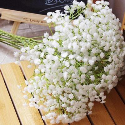 Товар Искусственная гипсофила Лаванда Магнолия Цветок Искусственный шелк Свадебный букет для вечеринки Декор для дома.
