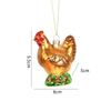 Rooster Panda Elephant Shape Christmas Ornaments Colorful Hanging Ornaments  Scene Arrangement