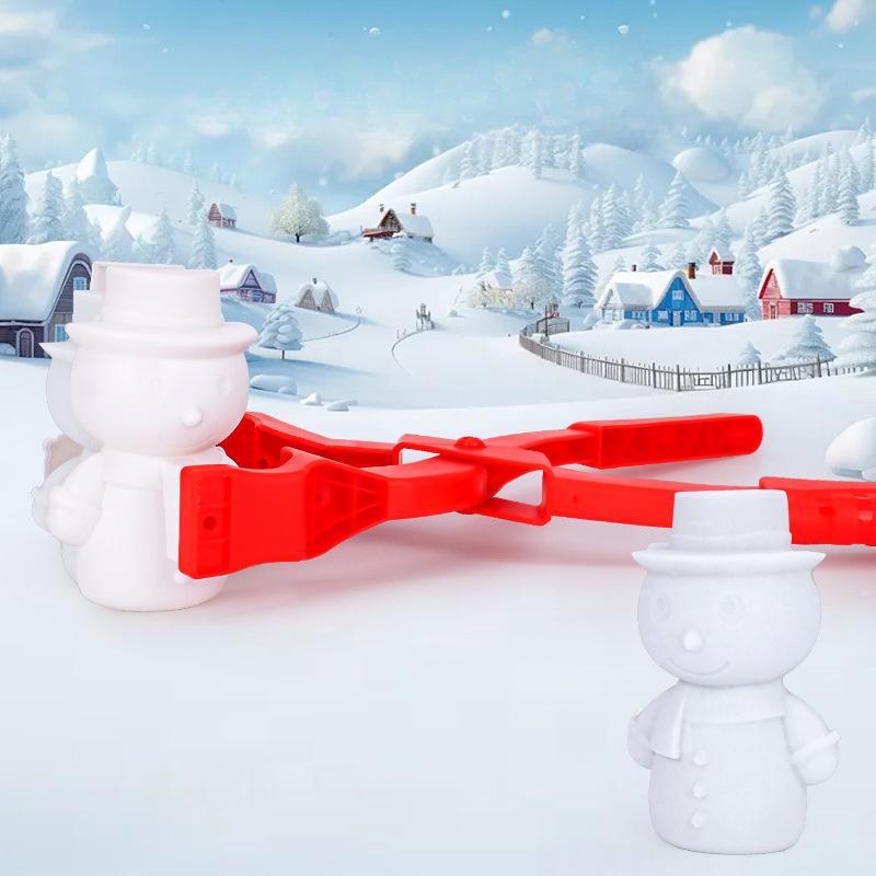 Детские игрушки для игры в снежки Формочки для снега и песка Инструмент Снеговик Санта-Клаус Форма сердца Мультяшная машинка для снежков Зажим Зимние спортивные игрушки