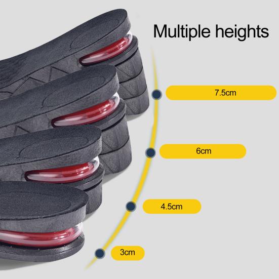Height Insoles Invisible Air Cushion Eco-friendly Women's Men's Multi-Layer Booster Pads