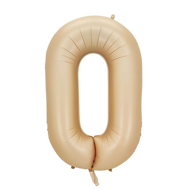 32-дюймовые кремовые воздушные шары с цифрами 1-9, большие цифровые фольгированные гелиевые шары для девочек, детей и взрослых, с днем рождения, украшение для вечеринки, свадьбы