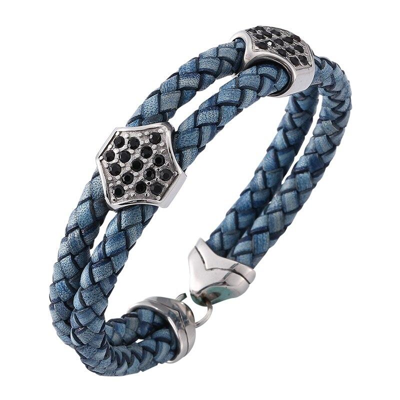 Модный мужской браслет из натуральной кожи, браслет для мужчин, аксессуары с подвесками, браслеты, ювелирные изделия, модные браслеты, подарок