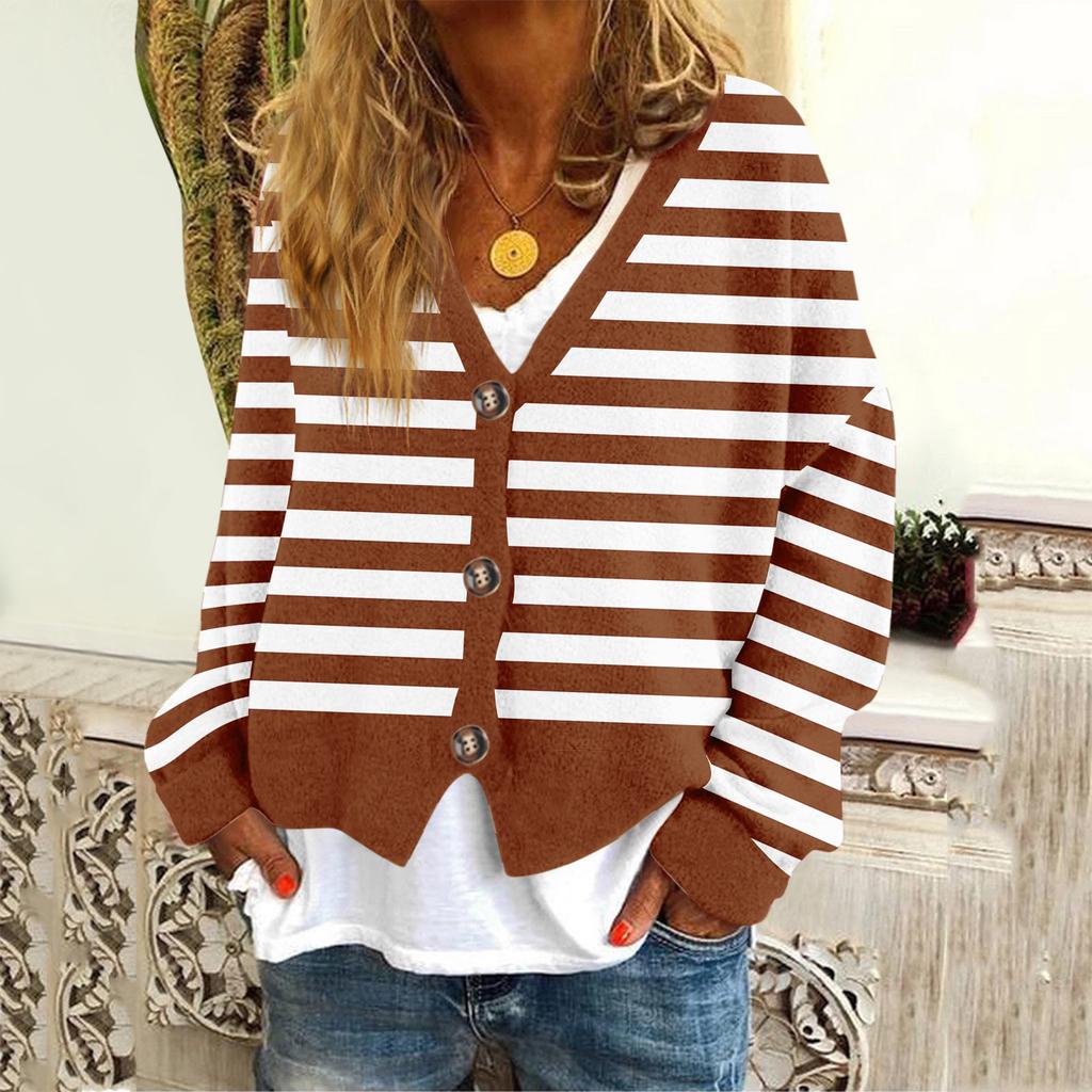 Women's Fashion Long Sleeve Christmas Snowman Snowflake Print Jacket Cardigan