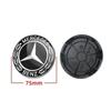 DNV4  4pcs 75mm Wheel Center Caps Rims Hub Cover Badge Logo A1674015900 Accessories Black Wheat For Mercedes Benz