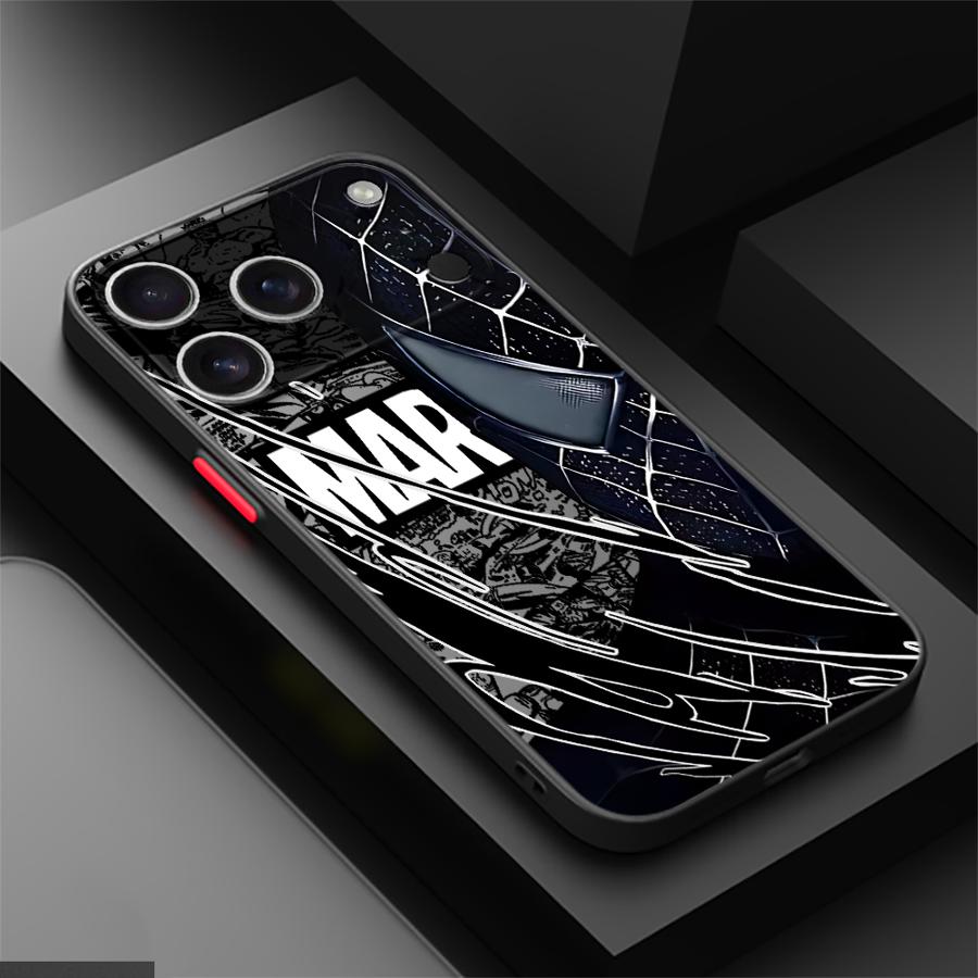 Marvel Spiderman Ironman Back Phone Cover Case for iPhone 17 Pro Max XS XR 16 Plus 7 8 SE 13 Mini 14 17e Air 11 12 15