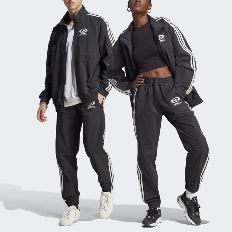 adidas Оригинальные спортивные штаны X Nsrc Collaboration Series с принтом логотипа и эластичным поясом, унисекс, черные IL4982