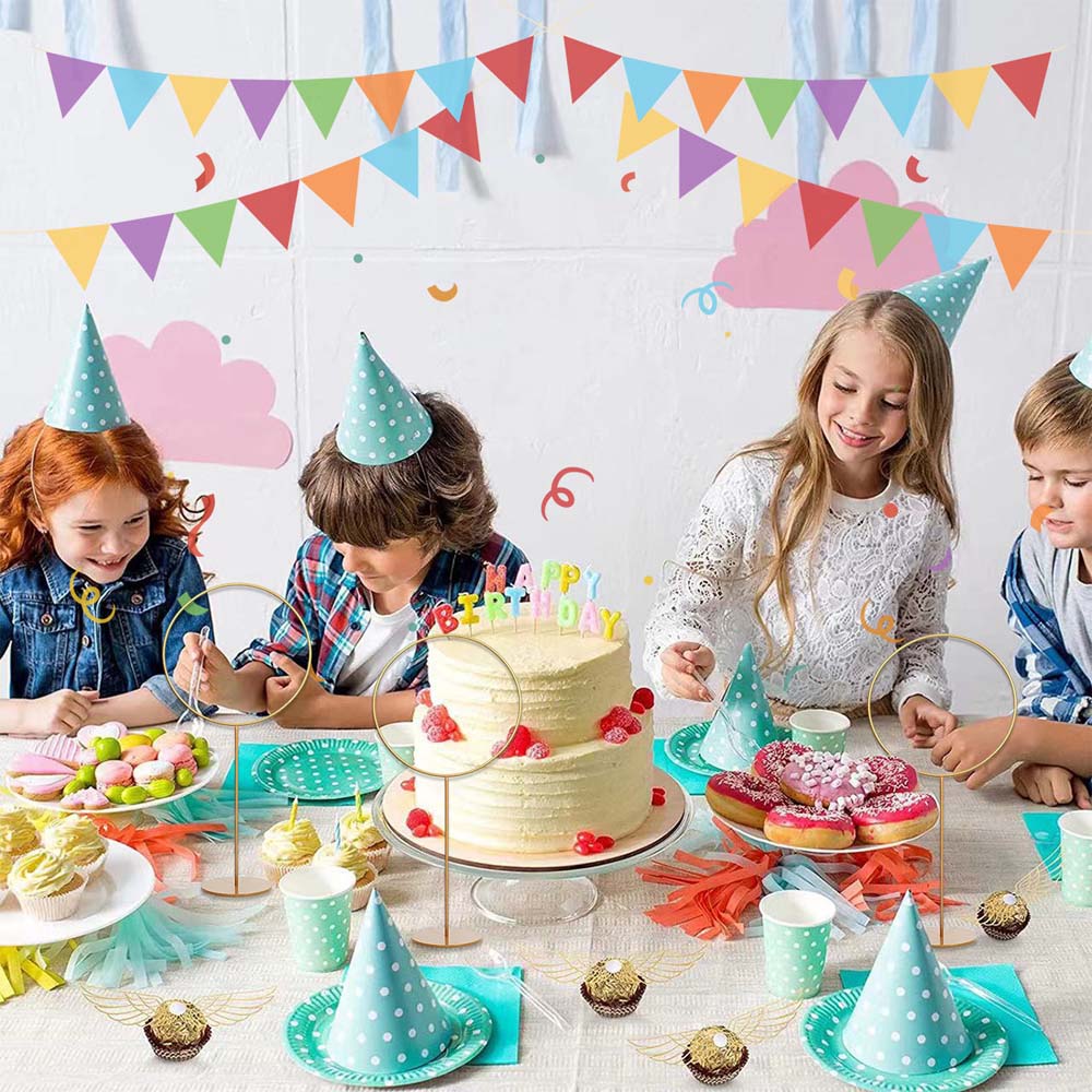 103 шт. шоколадных украшений для вечеринки волшебников, с 3 золотыми стойками ворот, 50 шт. золотых крыльев снитча для украшения шоколадных вафельных кексов с 50 шт. точек склеивания