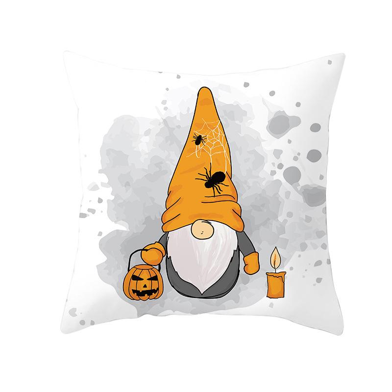New Halloween Cushion Cover Home Gift Sofa Cushion Peach Leather Velvet Car Bedside Pillow Cover