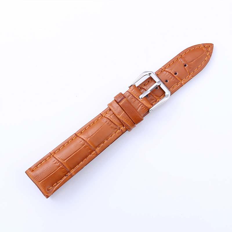 Новый 12-24MM Высокое качество Натуральная кожа 1PC ремешок для часов Женщины Мужчины Аксессуары Часы Браслет Ювелирные изделия