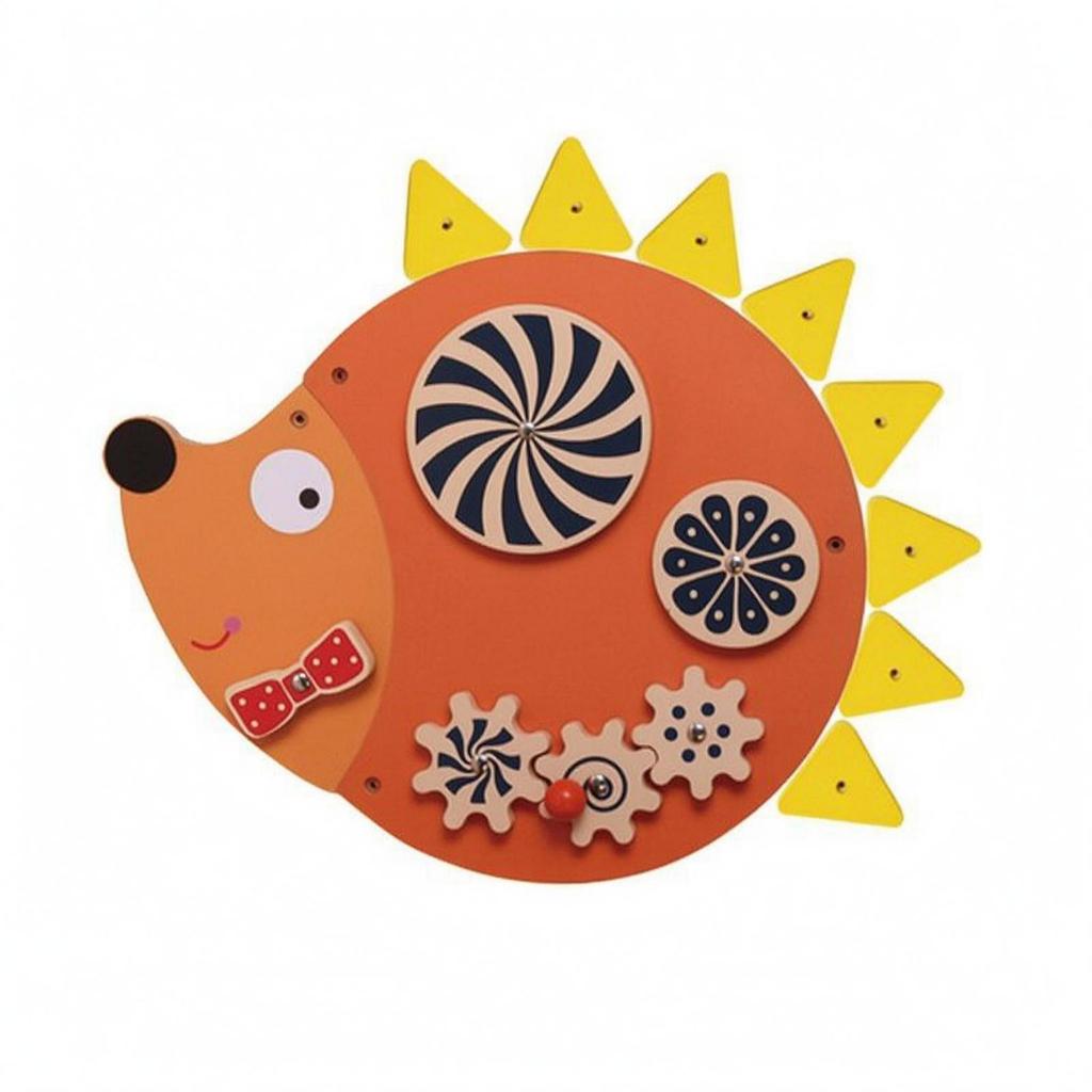 Wooden Wall Busy Board Cognitive Play Animal-Themed Learning