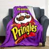 Customiz Name Personality Pringles Blanket Soft &Warm Sofa Office Bed Travel Lunch Break Blanket, Gift Suitable All Seasons