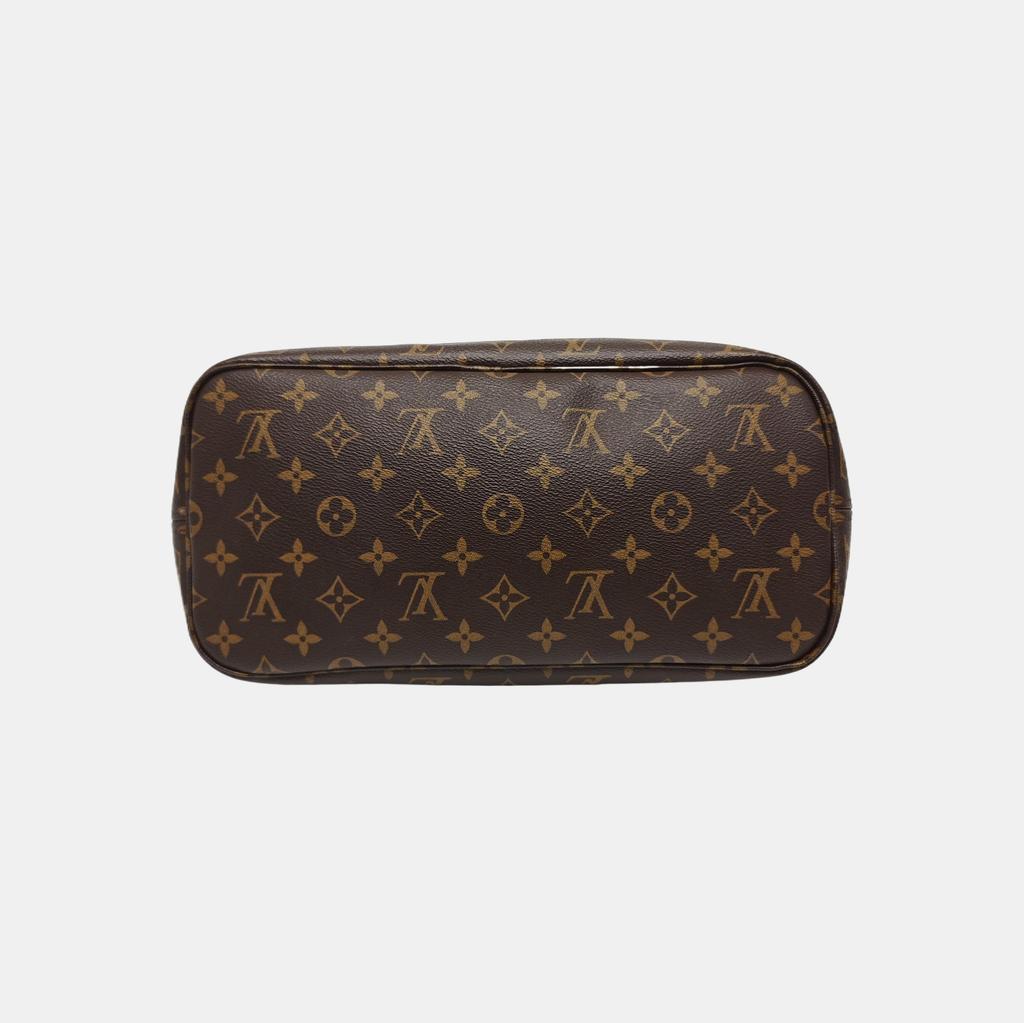 [Б/У] Сумка-тоут Neverfull Mm Monogram из канвы с покрытием и кожаной отделкой - Удовлетворительное состояние #1J2U9N6