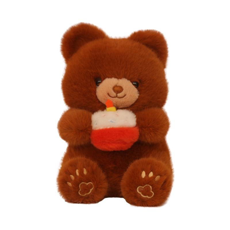 Cake Bear Doll Ornament Plush Toy Gift Cute Bear Children's Rag Doll Girl Birthday Gift