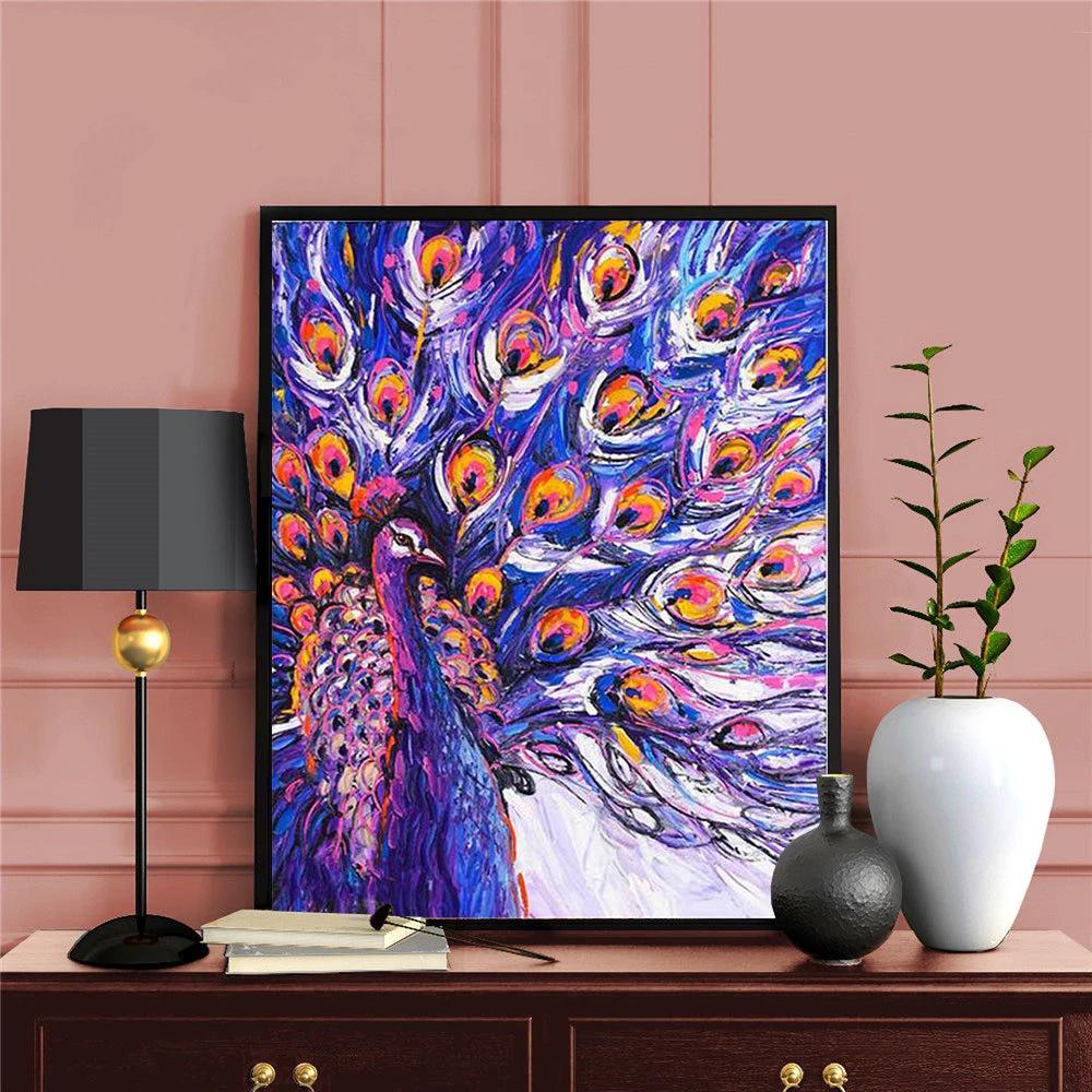 5d алмазная живопись полная дрель квадратный павлин Алмазная вышивка животное Алмазная мозаика рукоделие искусство домашний декор