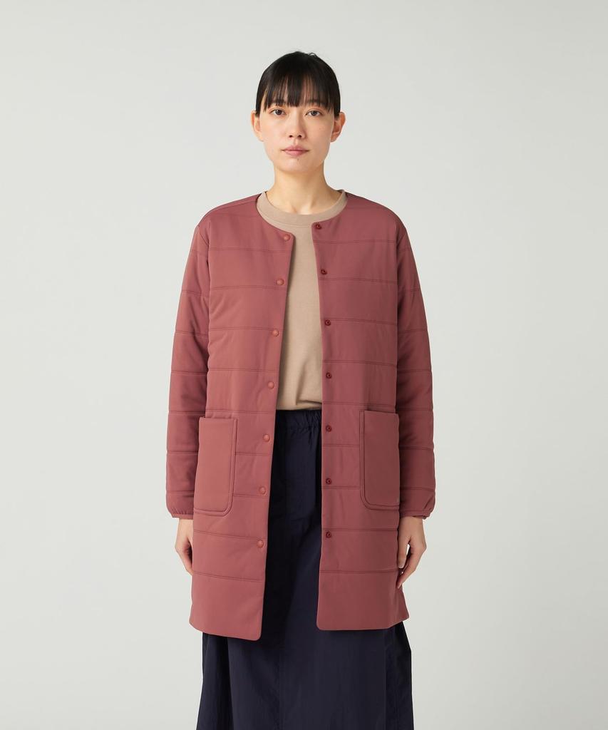 Snow Peak Flexible Insulated Long Cardigan Light Size SW-25AW001 (Women's Cardigan, Brown, 3)
