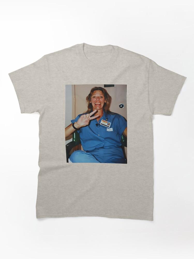 Monster Aileen Wuornos - Iconic Peace Sign Portrait - Vintage True Crime Documentary Unisex T-Shirt Classic Unisex T-Shirt