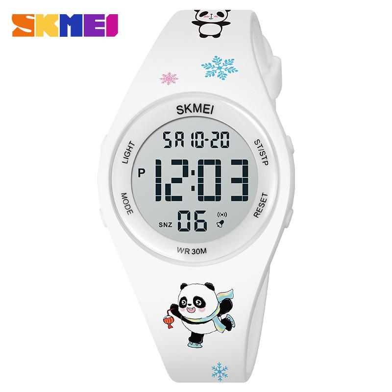 Moment Beauty Student Sports Водонепроницаемые электронные часы Стильные простые детские часы с мультяшным принтом и съемным ремешком