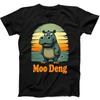 Moo Deng Hippo Animal Best Seller Funny Gift Black Tee T Shirt 176