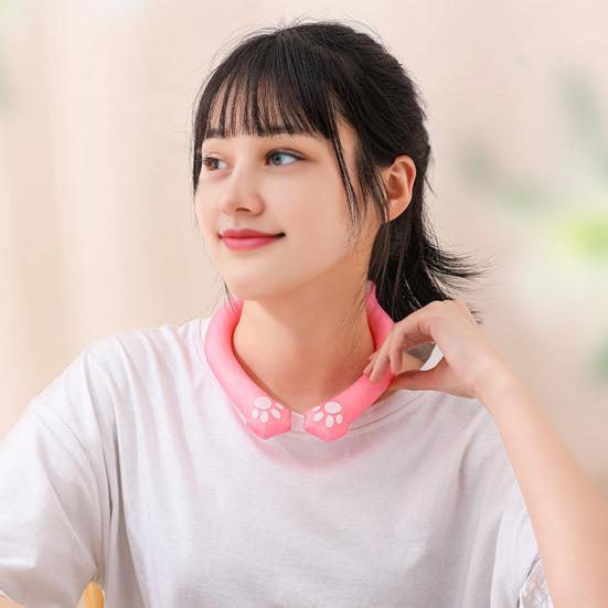 Летняя охлаждающая трубка для шеи Носимый охладитель для шеи Легкое многоразовое ледяное кольцо На открытом воздухе Предотвращение теплового удара Портативный воротник с обертыванием на шею