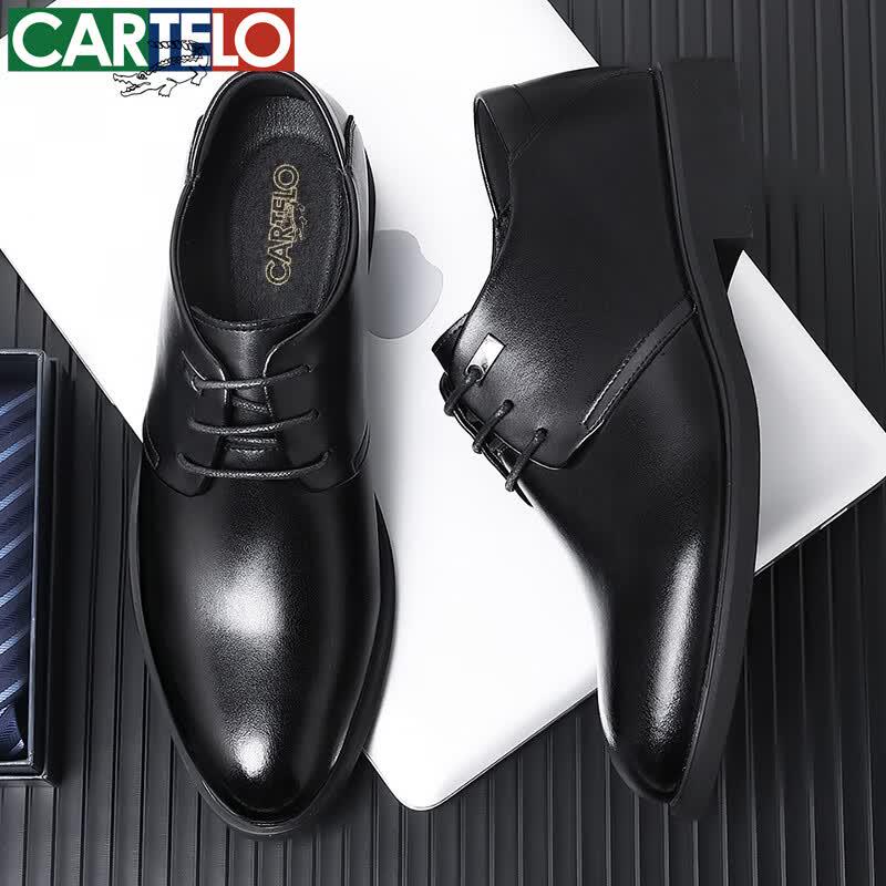 CARTELO Мужские кожаные классические туфли-оксфорды
