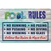Vintage Tiki-Inspired Man Cave Signs - "Tool Rules", a Farm Fresh Decoration for Garage,Garden,Home,Cafe, Living Room, Club,