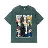275 GSM Washed T-shirts 100% Cotton Wind Breaker V1 Print Unisex Heavy Cotton T Shirt