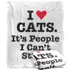 Ephemera I Heart Cats Silky Supersoft Blanket