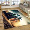Ретро Трактор Машина 3D Грузовик Ковер Коврик для Гостиной Спальни Домашнего Декора, Напольный Коврик Нескользящий Декор для Дивана Придверный Коврик Детский Подарок