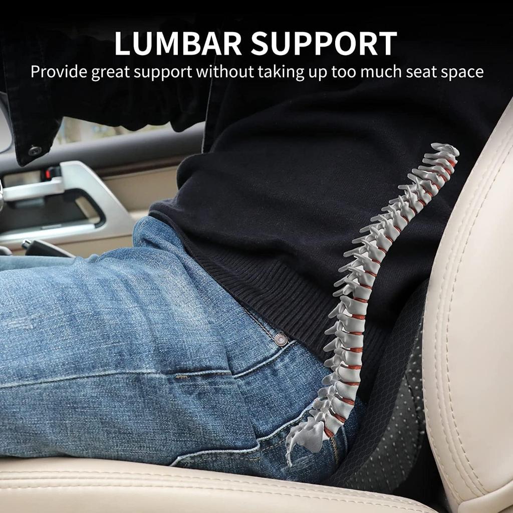 1pc Relieve Sciatica and Lower Back Pain While Driving - 1pc Memory Foam Car Seat Cushion