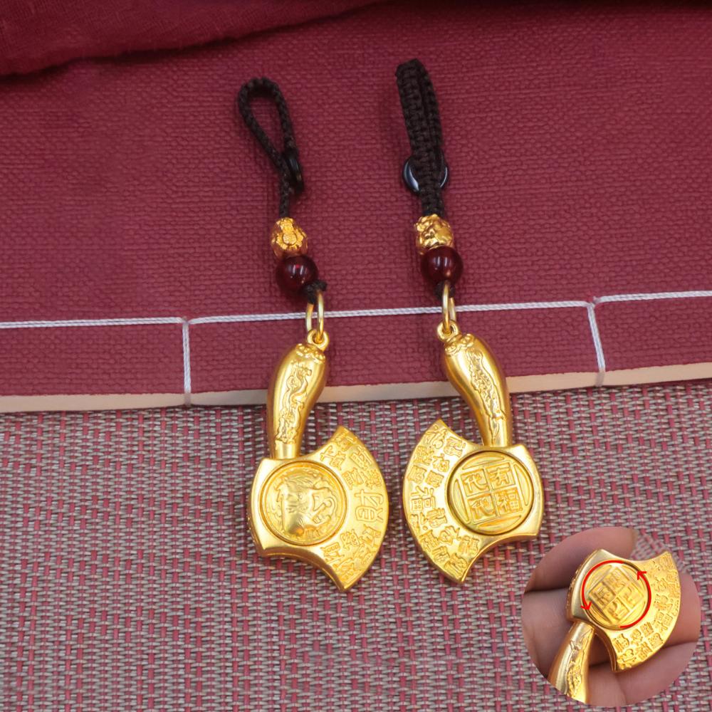 Lucky Car Key Ring Chinese Style Bag Hanging Small Zodiac Keychain  Decoration