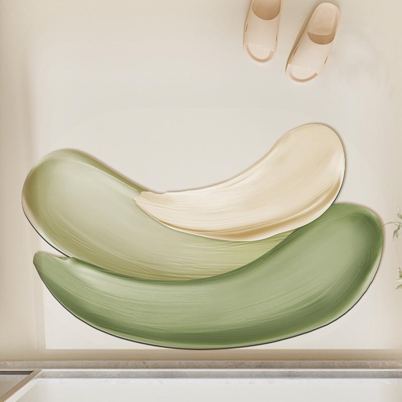 New Bathroom Absorbent Mat Light Luxury Advanced Sense Non-slip Mat Toilet Toilet Door Quick Drying Mat