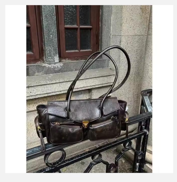 Уличные кофейные сумки через плечо кошелек женский ретро горячие девушки повседневные сумки кроссбоди сумочка женская осень зима сумка Y2k