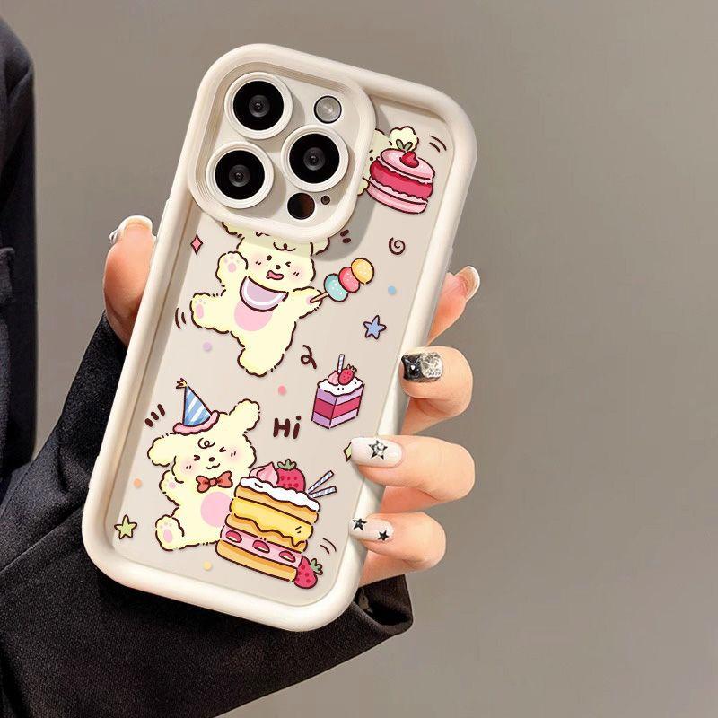 Чехол для телефона Cake Line Puppy для iPhone17PorMax 14 Apple 13 Матовый 12/15 Полностью закрывающий