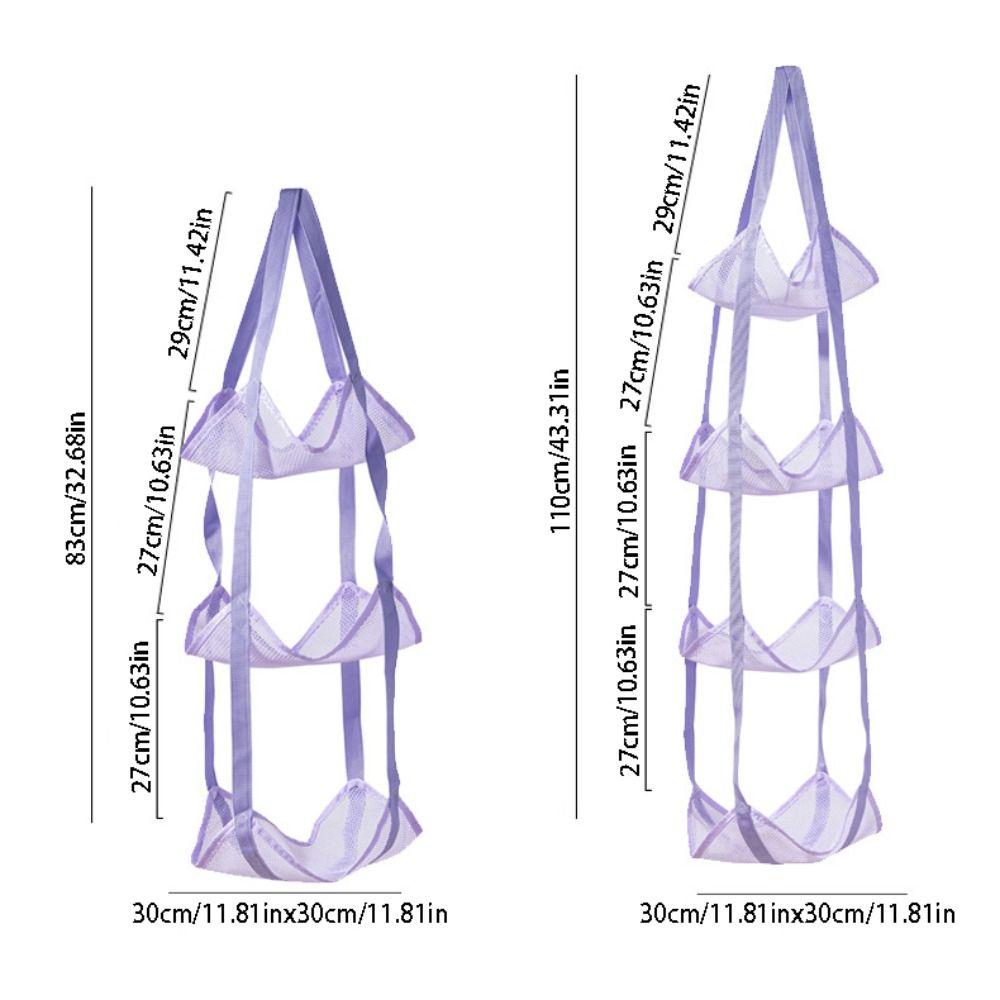 Wall Mounted Sundries Mesh Hanging Bag Large Capacity Mesh Pockets Organizer  Basketball