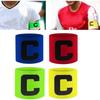 Bright Color Football Armband Adjustable Magic Tape Captain Armband Leader Match Football Armband Football Accessories