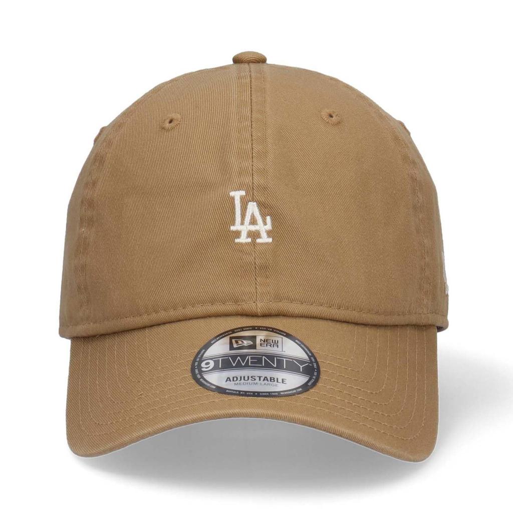 New Era 9TWENTY LA Dodgers Mini Logo Adjustable Cap Khaki - MLB baseball cap, size adjustable approx. 56.8-60.6cm, unisex, 920