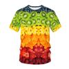 Модные забавные футболки с фруктовым рисунком, мужские повседневные индивидуальные креативные футболки большого размера в стиле Харадзюку, топы с круглым вырезом и короткими рукавами с принтом
