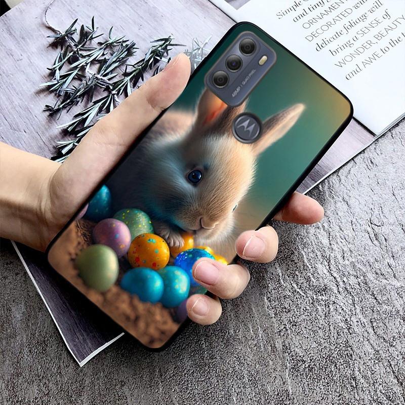 Phone Case For Moto G86 G85 G75 G15 G05 G56 G72 G53 G54 G84 G60 G31 G32 G24 G 5G G Play Rabbit Bunny Animal