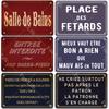Billboard Warning Metal Tin Signs Vintage Metal Poster Sign Plate Retro Tinplate Plaque Metal Decoration for Bar Pub Club20x30cm