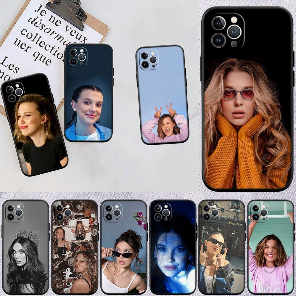 LO63 Чехол для телефона с Милли Бобби Браун для OPPO A40 A60 A80 A15 A16 A16K A12 A17 A17K A54 A54S A53 A53S A55 A56 A57 A98 F23