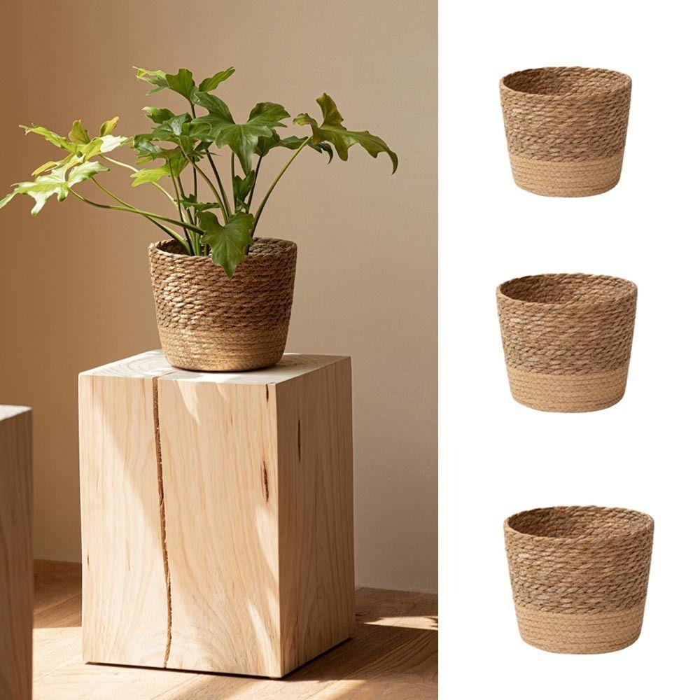 Garden Weaving Pot Handmade Planter Basket New Flower Pot