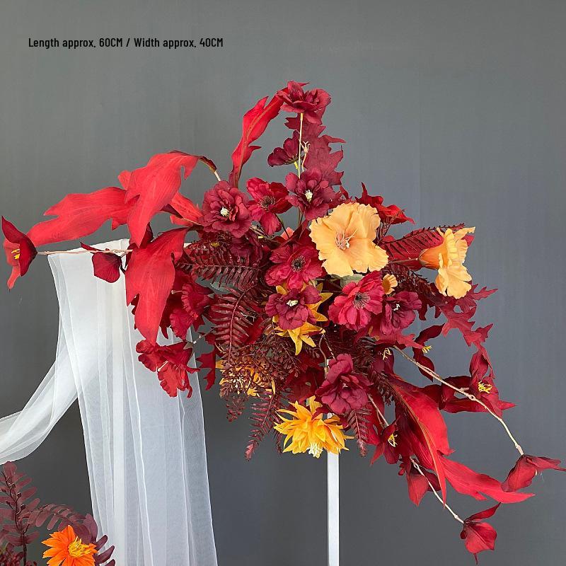 Искусственный Цветочный Декор для Свадебного Места Проведения: для Дорожки, Сцены и Банкетного Зала